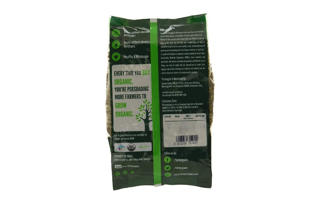 Turn Organic Moong Whole    Pack  1 kilogram